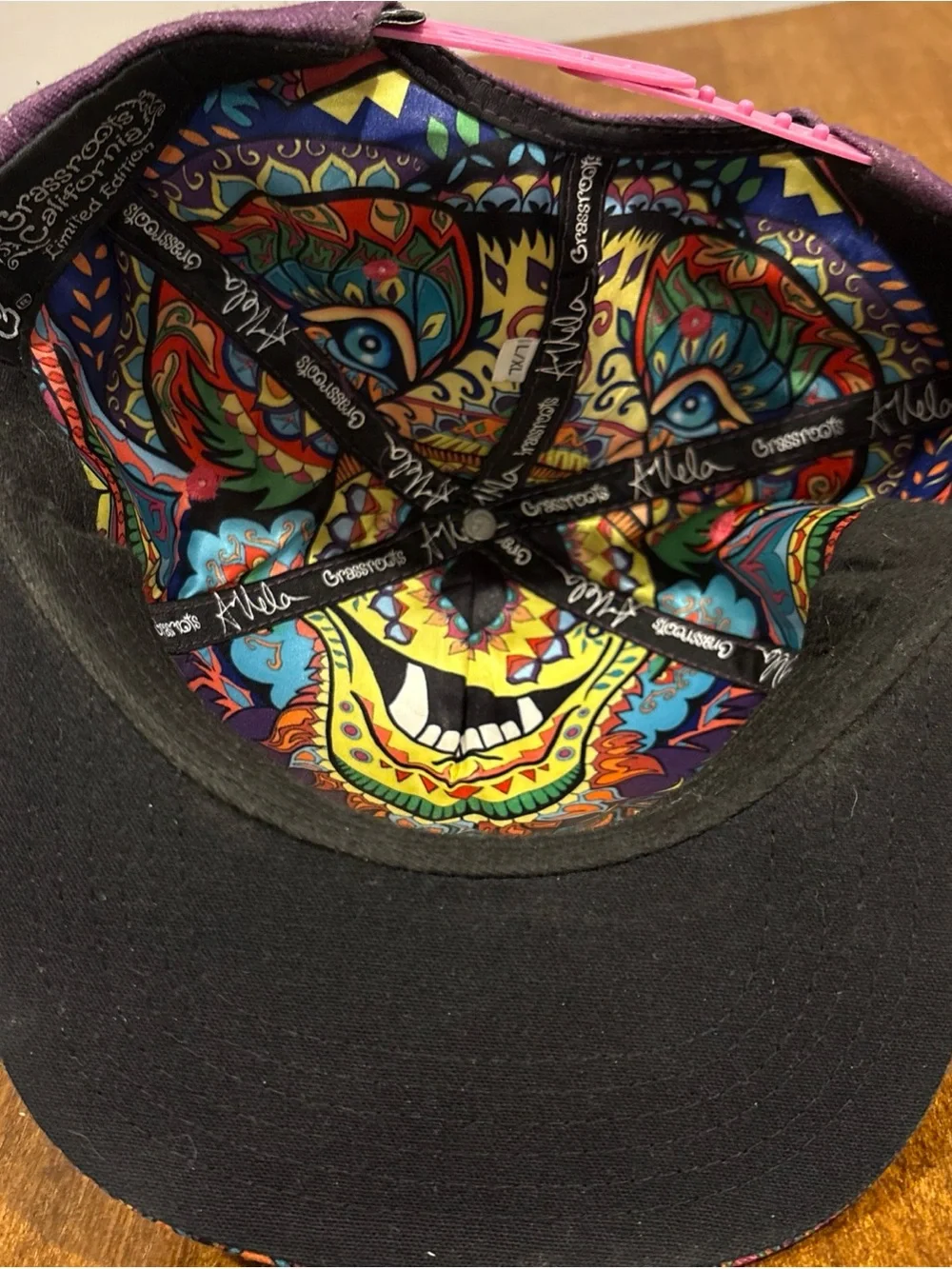 Amanda Vela Bear Purple L/XL Grassroots California Snapback limited edition